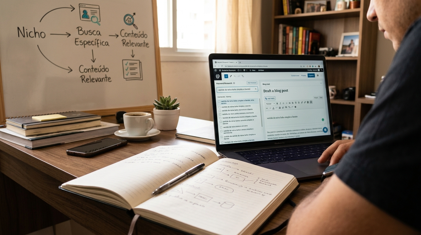 Ilustração: O Que São Palavras-Chave de Cauda Longa e Por Que São Vitais para E-commerce? - Palavras-Chave de Cauda Longa para E-commerce: Guia Completo para Aumentar Vendas