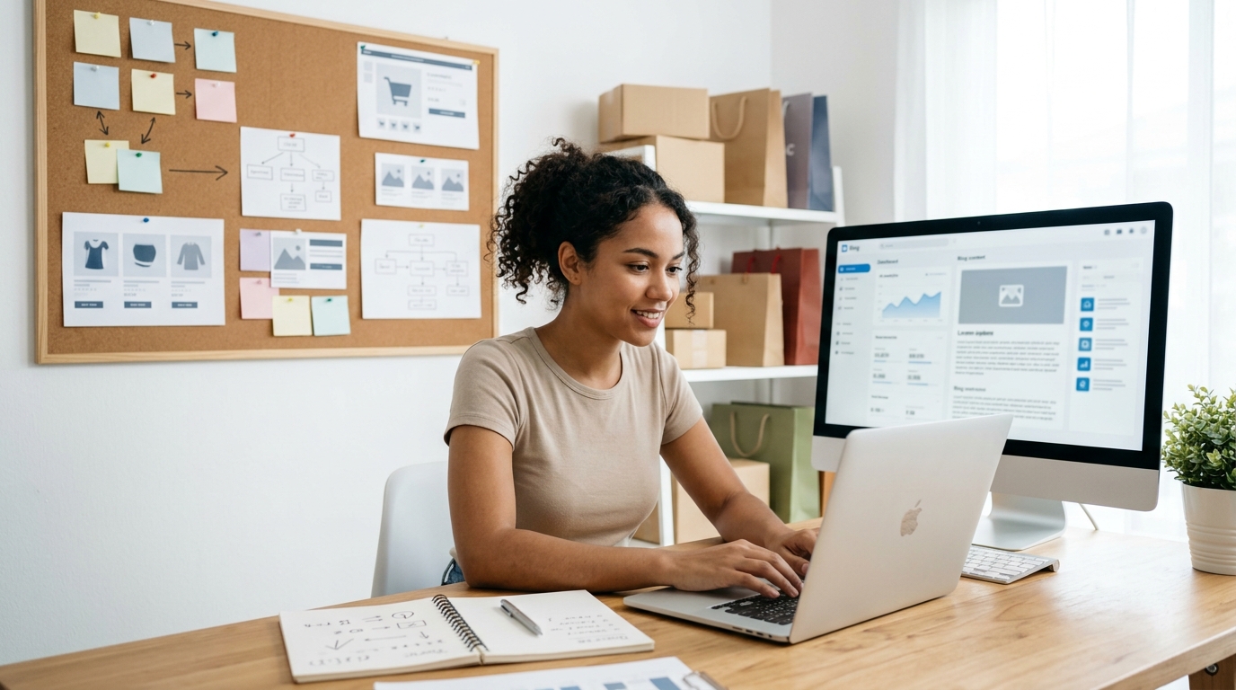 Ilustração: Princípios Fundamentais da Organização de Estoque para E-commerce - Como Organizar o Estoque do E-commerce para Otimizar SEO e Vendas: Um Guia Prático