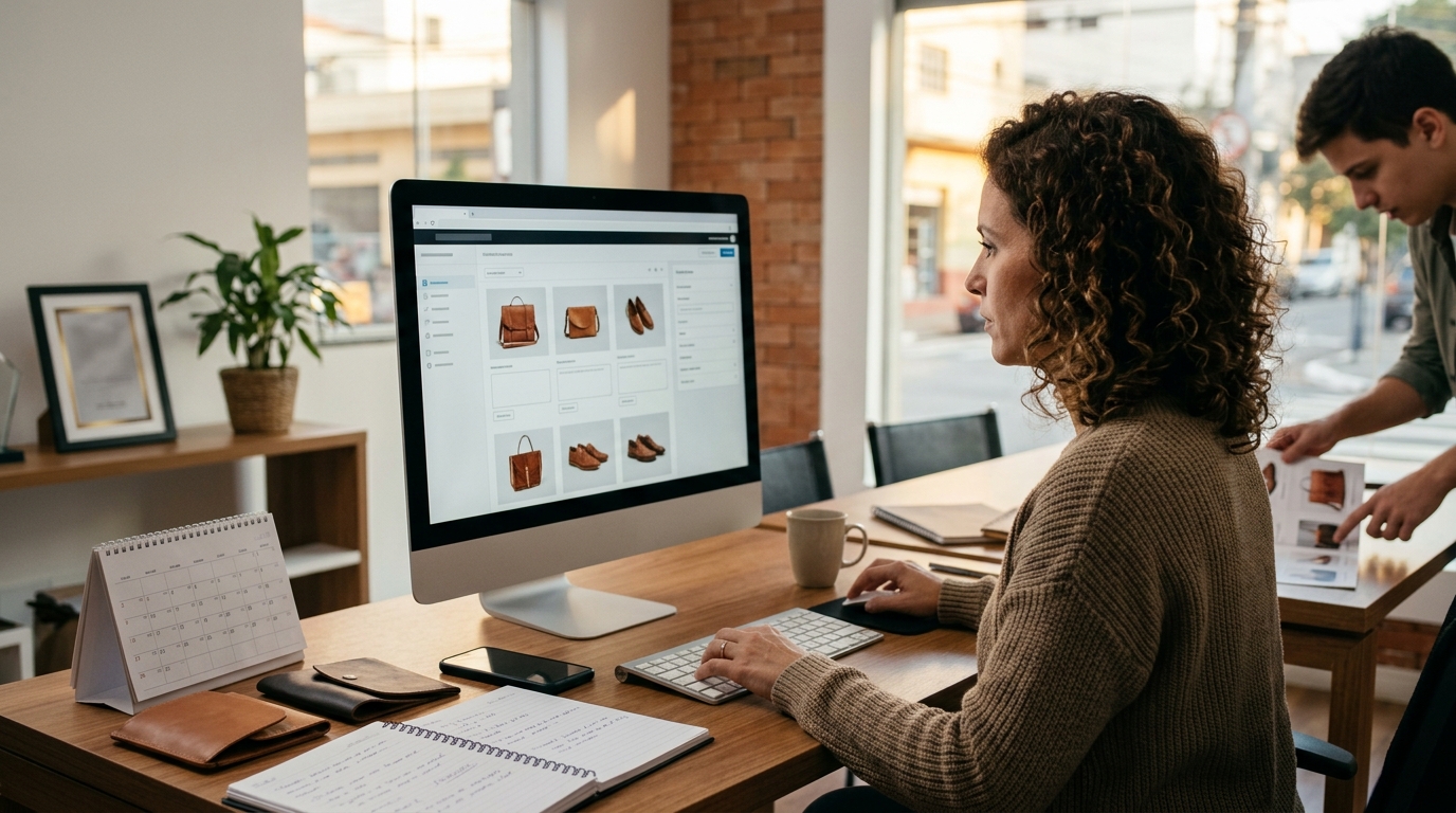 Ilustração: Otimização On-Page para Listagens de Produtos - SEO para E-commerce de Produtos Usados: Guia Completo para Brechós Online e Marketplaces
