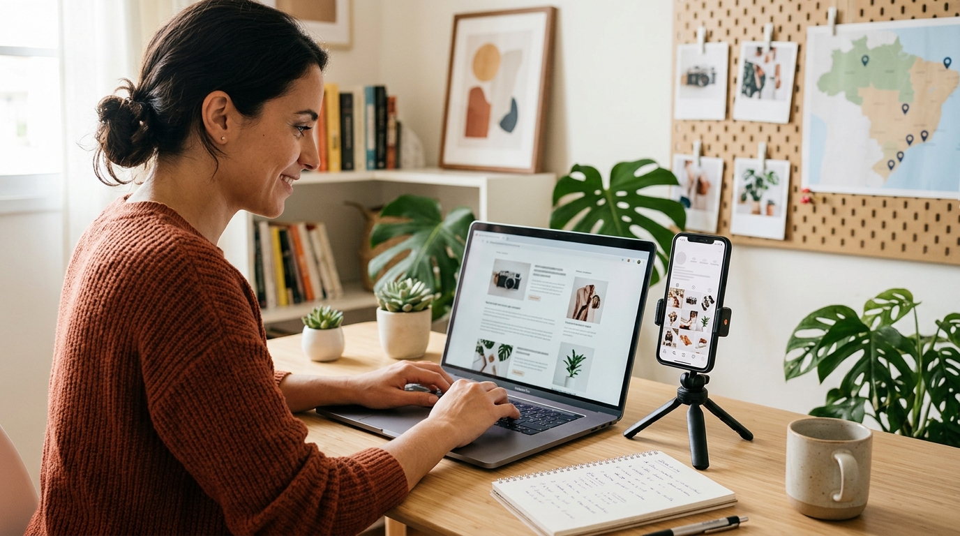 Ilustração: SEO no Instagram: Como Sua Loja Virtual Pode Ser Encontrada Organicamente - Como Otimizar Seu Perfil do Instagram para E-commerce e Atrair Clientes Orgânicos