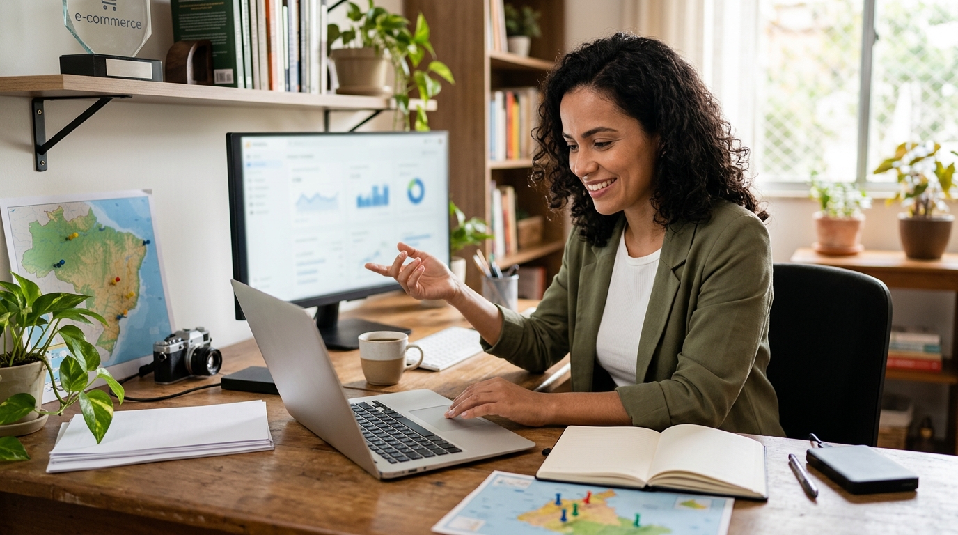Ilustração: Comparativo Detalhado: Shopify vs. WooCommerce vs. Nuvemshop em SEO - Qual a Melhor Plataforma de E-commerce para SEO? Comparativo Completo (Shopify, WooCommerce, Nuvemshop)