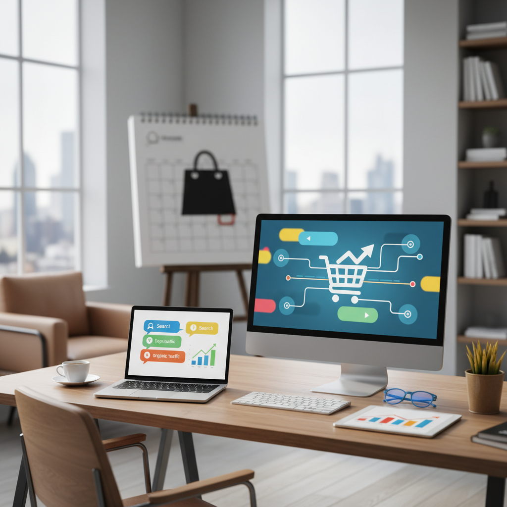 Ilustração: A Importância do SEO na Black Friday 2024 para E-commerce - SEO para Black Friday 2024: Guia Completo para E-commerce Aumentar Vendas