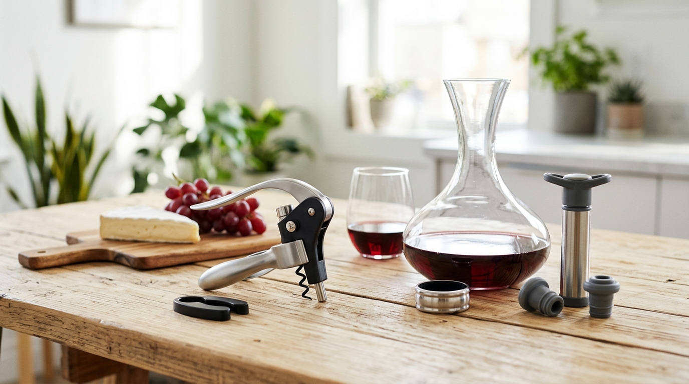 Imagem de capa: Acessórios Essenciais para Vinhos Brasileiros em 2026: Guia Completo para Iniciantes