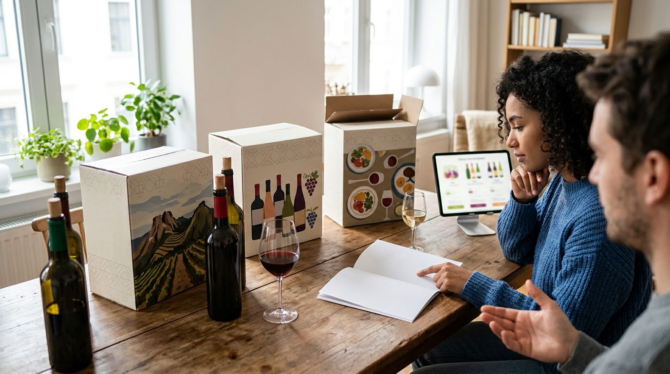 Ilustração: Como Escolher o Melhor Clube de Vinhos Brasileiros para Iniciantes em 2026? - Clubes de Assinatura de Vinhos Brasileiros para Iniciantes: Guia Completo 2026