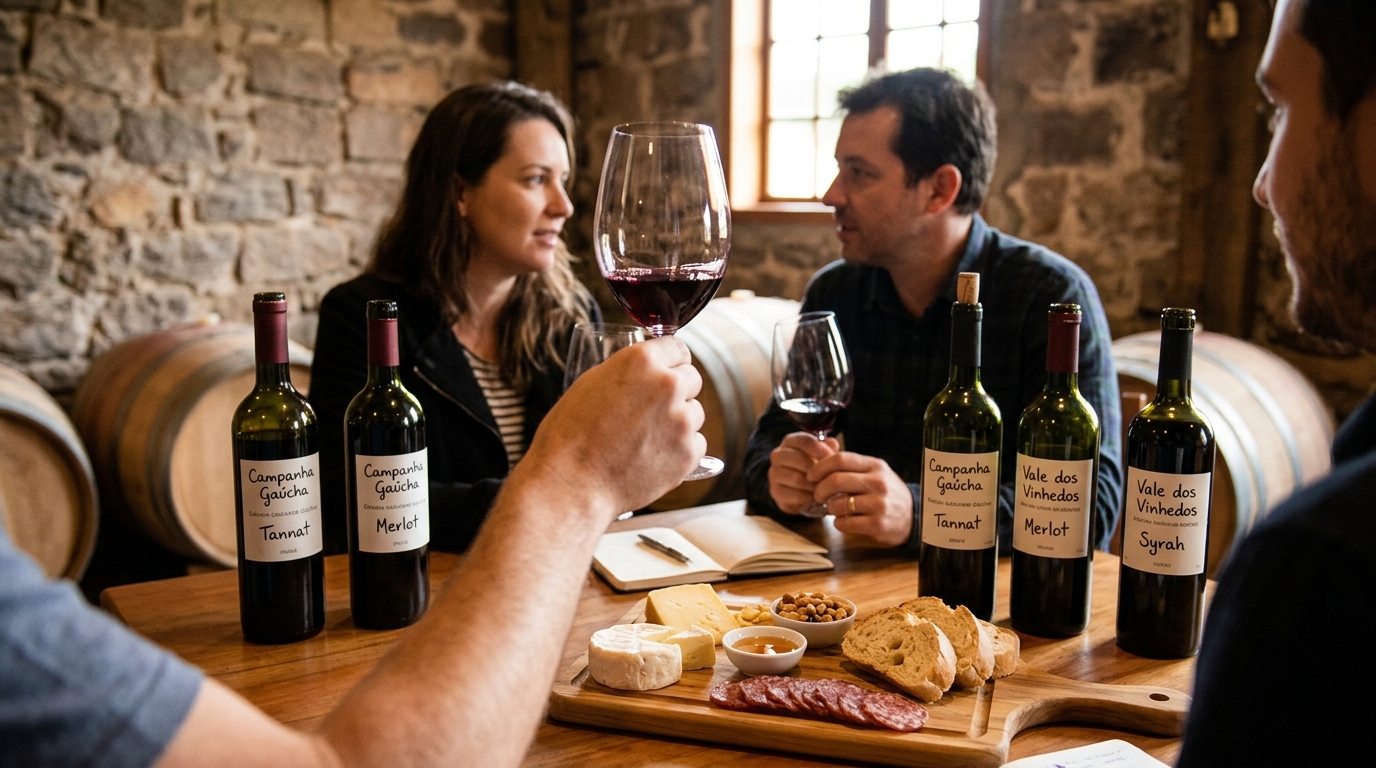 Ilustração: Vantagens de Assinar um Clube de Vinhos Nacionais Sendo Iniciante em 2026 - Clubes de Assinatura de Vinhos Brasileiros para Iniciantes: Guia Completo 2026