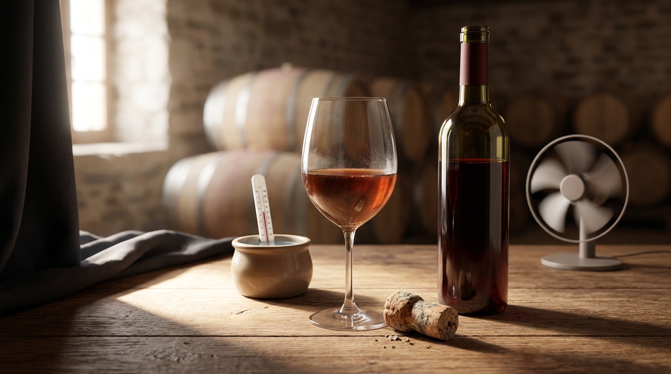 Ilustração: Os Inimigos do Vinho: Fatores a Evitar em Casa - Como Armazenar Vinho em Casa em 2026: Guia Essencial para Iniciantes e Seu Kaipu Cabernet Sauvignon