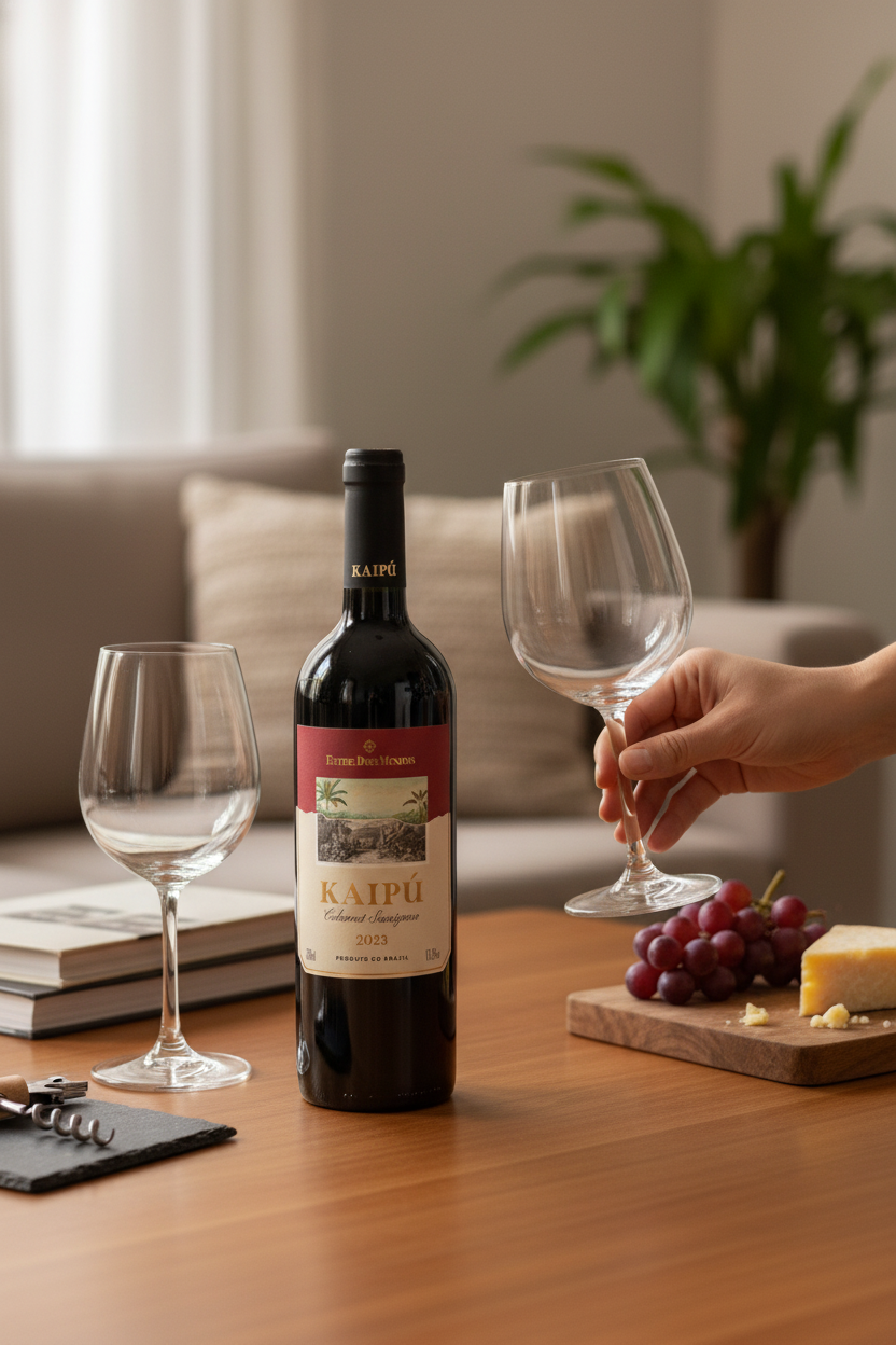 Kaipu Cabernet Sauvignon 2024 — Como Servir Vinho Brasileiro: Guia Completo de Temperatura, Taças e Decantação para Iniciantes em 2026