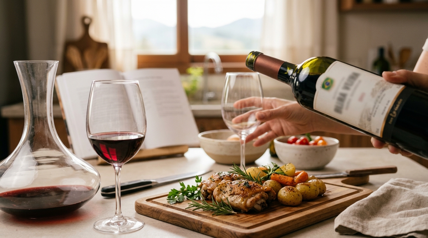 Ilustração: Receitas Fáceis com Vinho Brasileiro para Iniciantes - Cozinhar com Vinho Brasileiro: Receitas Fáceis e Dicas para Iniciantes (2026)