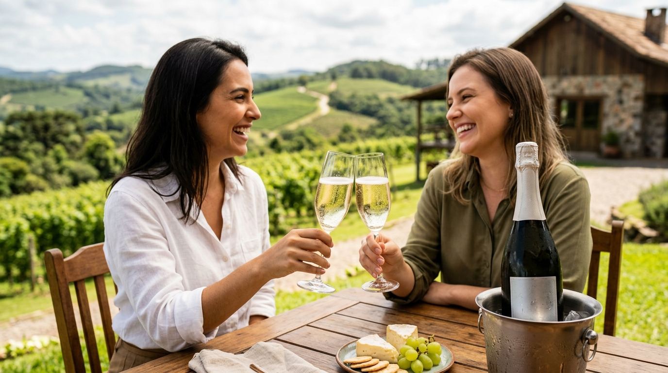 Imagem de capa: Espumantes Brasileiros: Brut, Moscatel ou Nature? Guia Essencial para Iniciantes em 2026