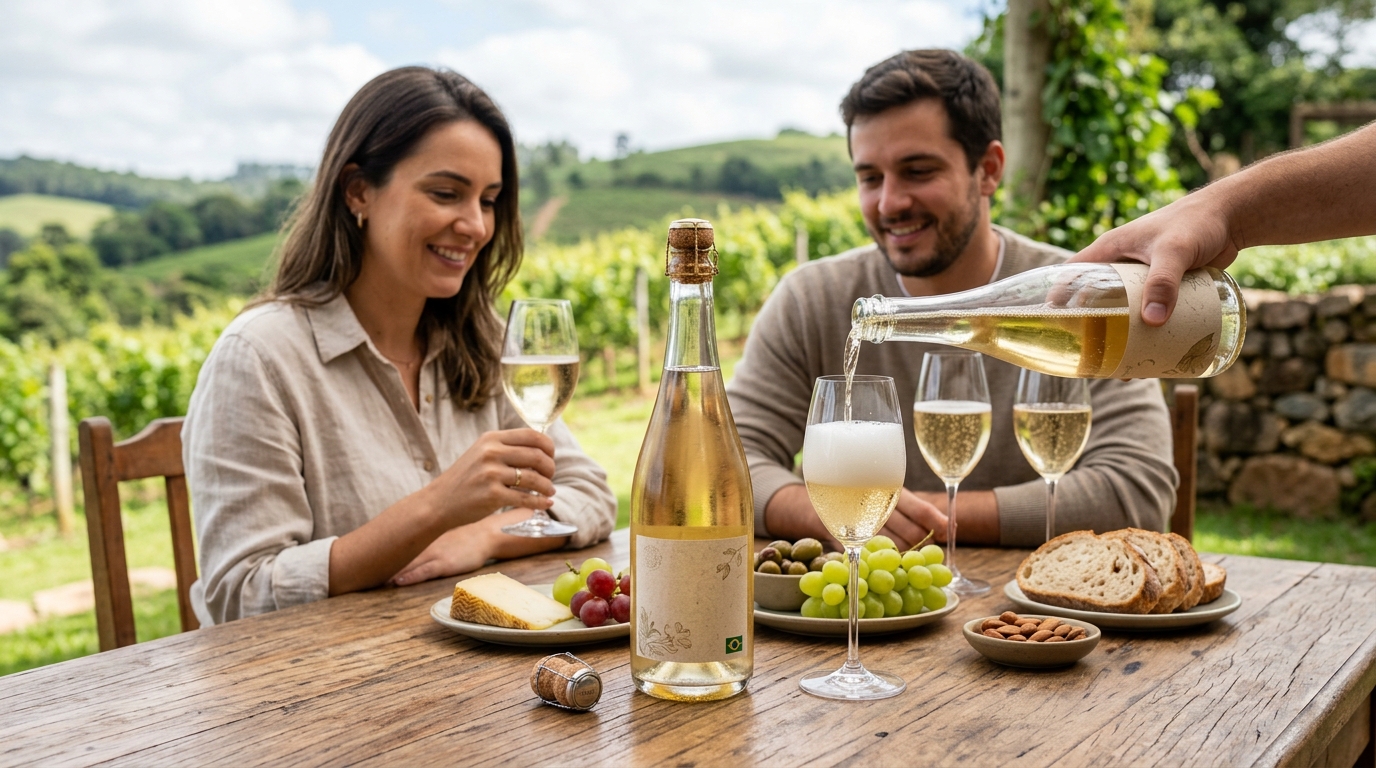 Ilustração: Brut, Moscatel ou Nature? Guia Prático para Sua Escolha em 2026 - Espumantes Brasileiros: Brut, Moscatel ou Nature? Guia Essencial para Iniciantes em 2026