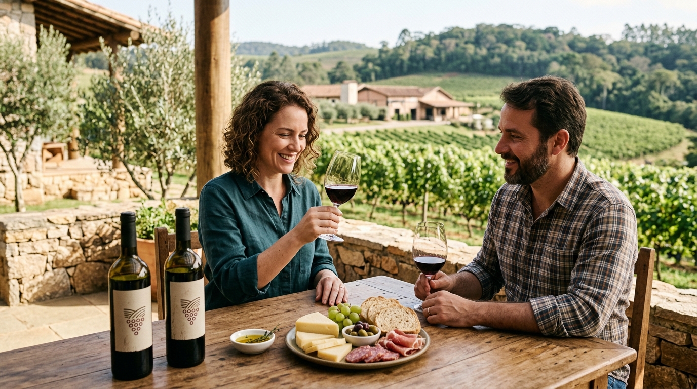 Ilustração: Desvendando os Segredos: Princípios Básicos da Harmonização de Vinhos com Doces - Harmonização de Vinhos Brasileiros com Doces Típicos: Guia Completo para Iniciantes em 2026