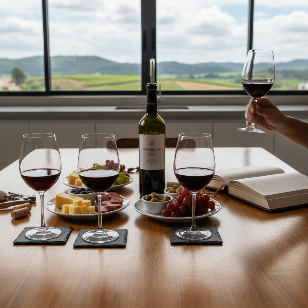 Ilustração: Vinhos Brasileiros: Uma Grata Surpresa na Sua Mesa - Harmonização Descomplicada: Vinhos Brasileiros para Pratos do Dia a Dia (Guia Iniciante)