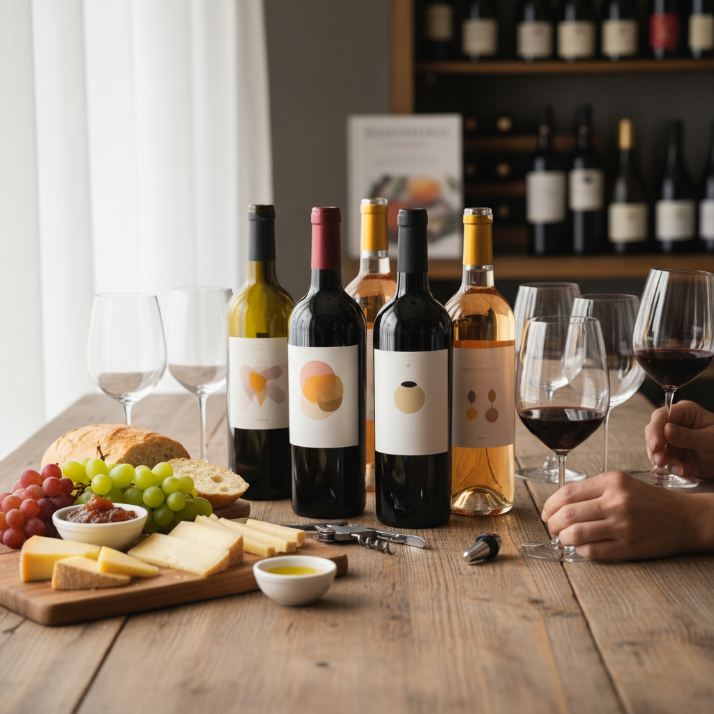 Ilustração: Onde Encontrar Seus Próximos Favoritos: Explore Nossos Vinhos Brasileiros! - Harmonização Descomplicada: Vinhos Brasileiros para Pratos do Dia a Dia (Guia Iniciante)