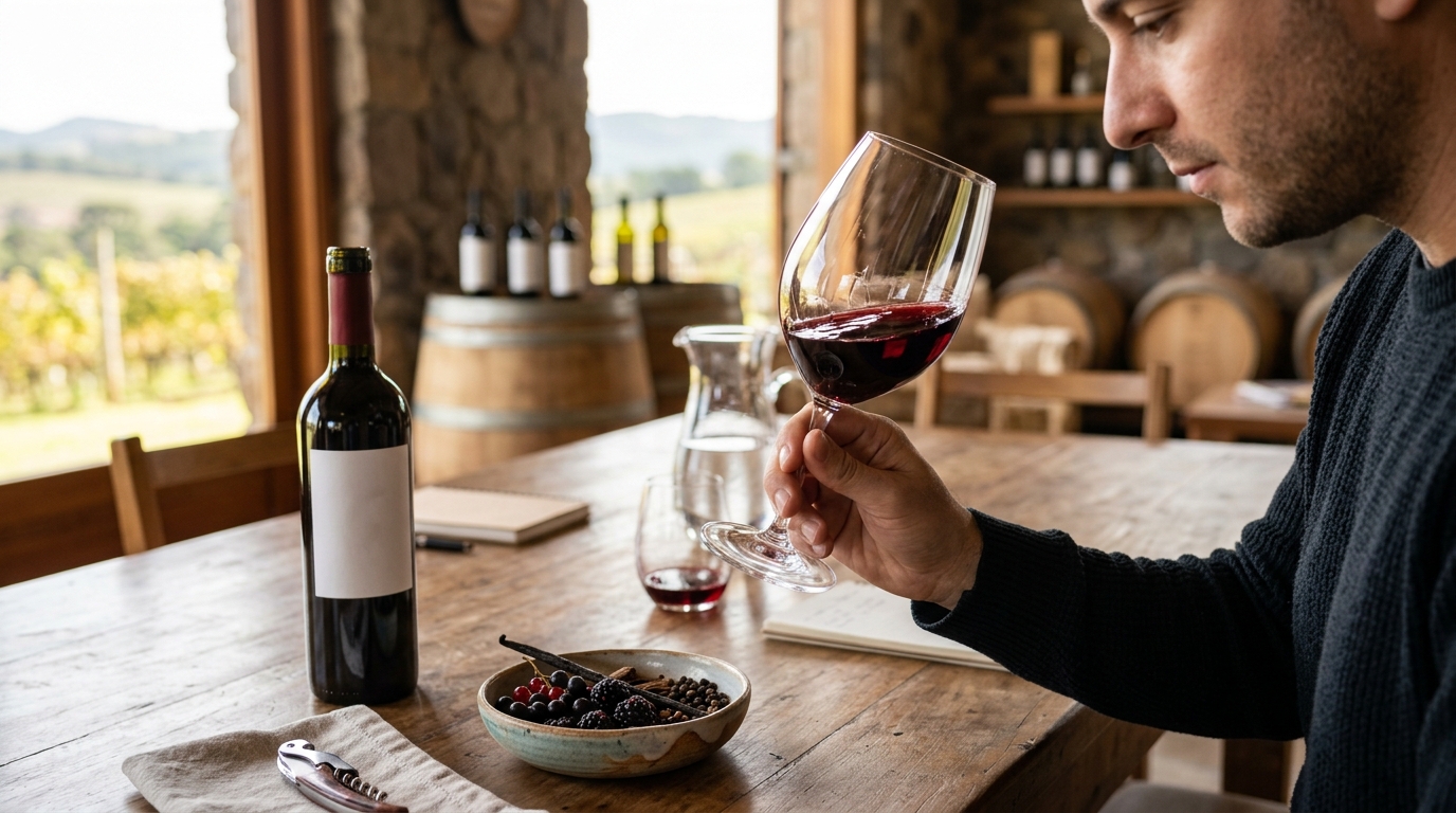 Ilustração: Por Que o Vinho Marselan Brasileiro é Perfeito para Iniciantes em 2026 - Marselan Brasileiro para Iniciantes: A Uva que Brilha nos Vinhos Nacionais em 2026