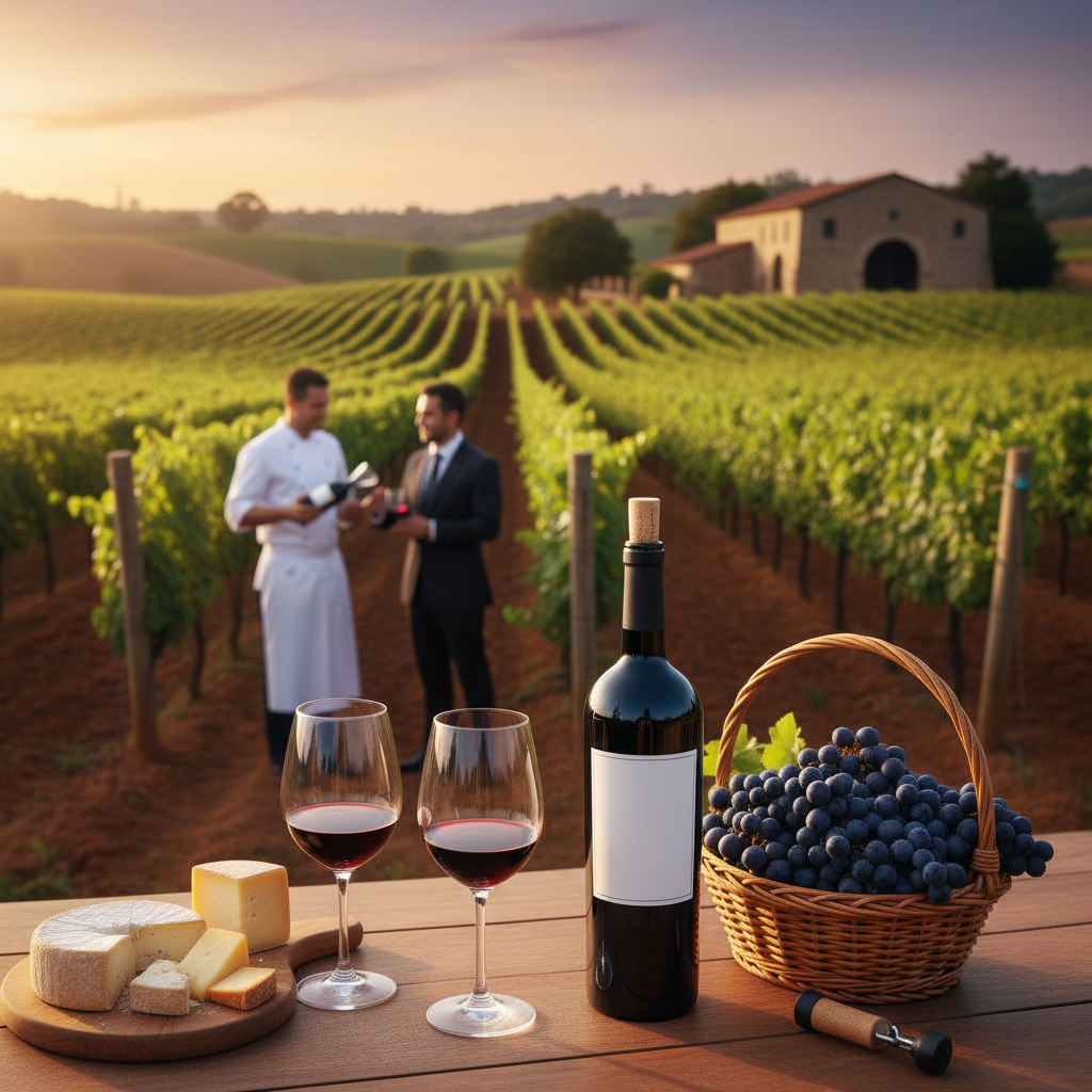 Ilustração: O Terroir Brasileiro e o Merlot Nacional em 2026 - Merlot Brasileiro para Iniciantes: Desvendando a Elegância e Suavidade em 2026