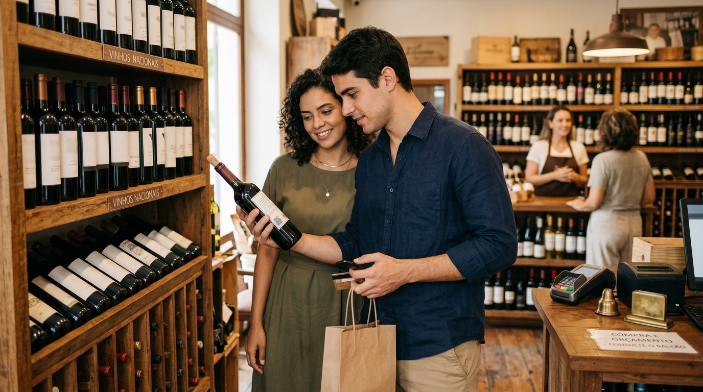 Ilustração: Orçamento e Onde Comprar Vinhos Brasileiros em 2026 - Montar Adega de Vinhos Brasileiros em 2026: Guia Essencial para Iniciantes