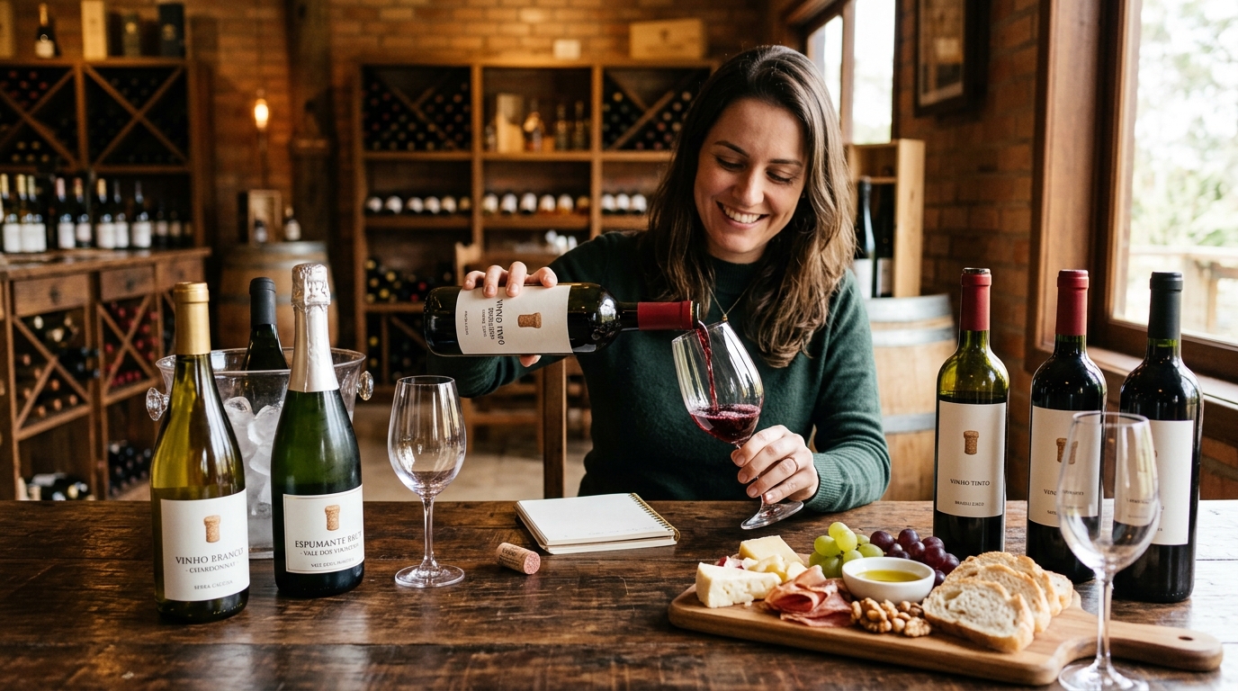 Ilustração: Por Que Comprar Vinhos Brasileiros Online? Vantagens em 2026 - Onde Comprar Vinhos Brasileiros Online em 2026: Guia Essencial para Iniciantes