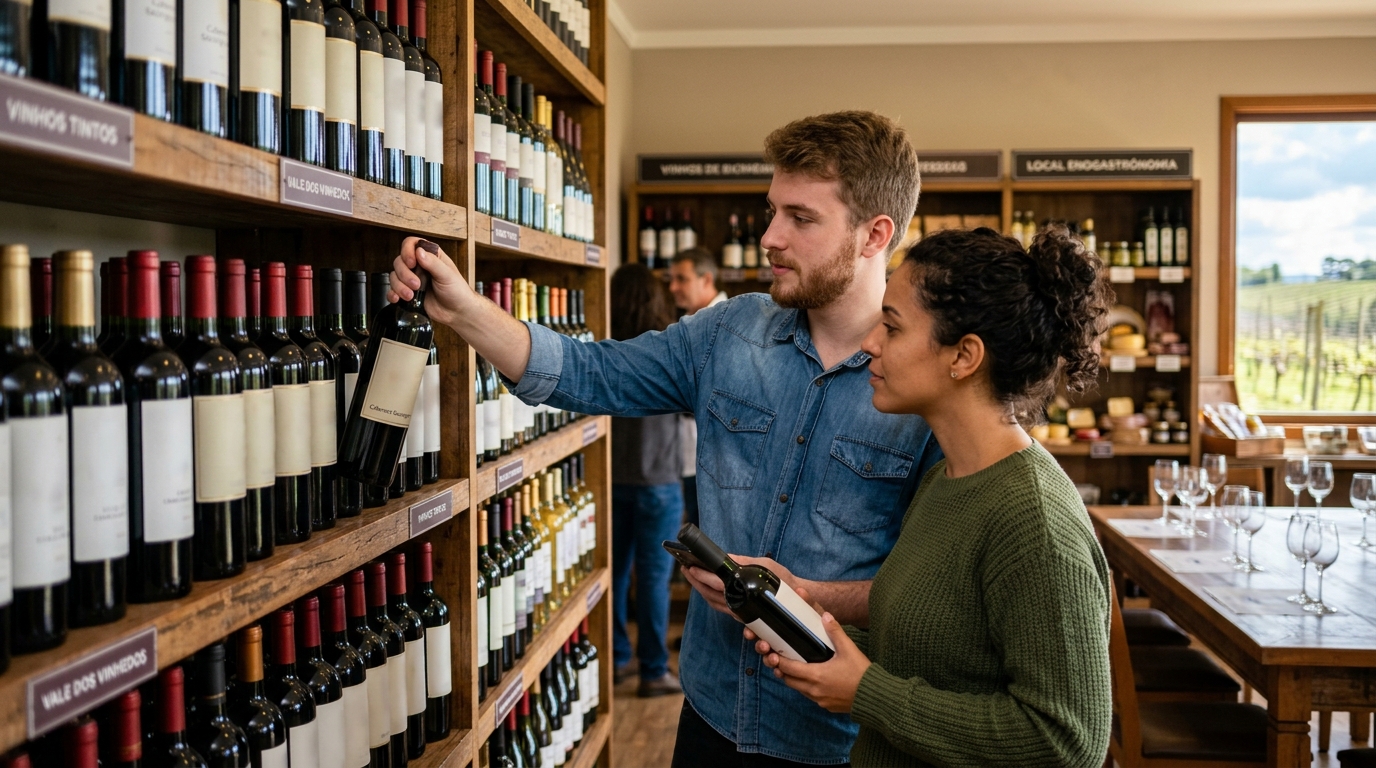 Ilustração: O Que Observar ao Escolher um E-commerce de Vinhos Nacionais - Onde Comprar Vinhos Brasileiros Online em 2026: Guia Essencial para Iniciantes