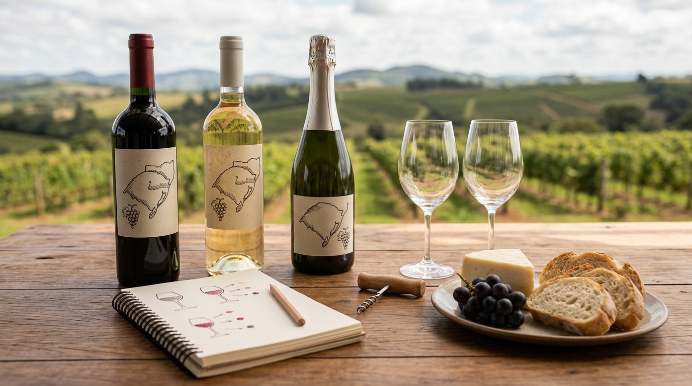 Ilustração: Dicas Essenciais para Iniciantes na Compra de Vinho Nacional Online - Onde Comprar Vinhos Brasileiros Online em 2026: Guia Essencial para Iniciantes