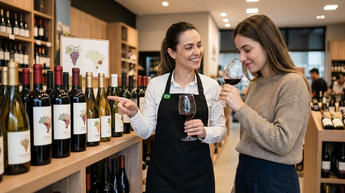 Ilustração: Guia para Iniciantes: Como Selecionar Vinhos Artesanais Brasileiros de Qualidade em 2026 - O Guia Definitivo dos Pequenos Produtores de Vinho Brasileiro em 2026: Rótulos Artesanais e de Qualidade para Iniciantes