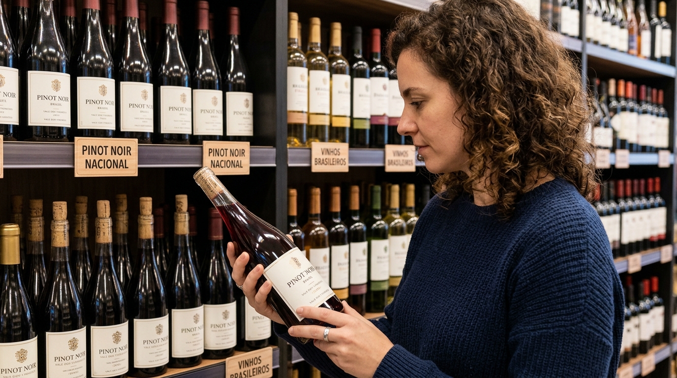 Ilustração: Por que Escolher o Pinot Noir Brasileiro em 2026? A Qualidade Nacional em Destaque - Pinot Noir Brasileiro para Iniciantes: Elegância e Versatilidade dos Nacionais em 2026