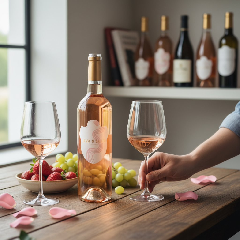 Ilustração: Vinho Rosé: A Delicadeza da Cor e do Sabor em Taças Brasileiras de 2026 - Vinho Tinto, Branco ou Rosé? Guia Completo para Iniciantes em 2026