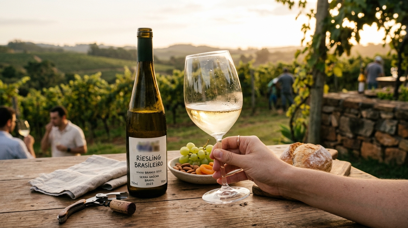 Ilustração: O Riesling Brasileiro: Uma Joia Nacional de Frescor e Complexidade - Riesling Brasileiro para Iniciantes: Guia Completo de Frescor e Acidez em 2026