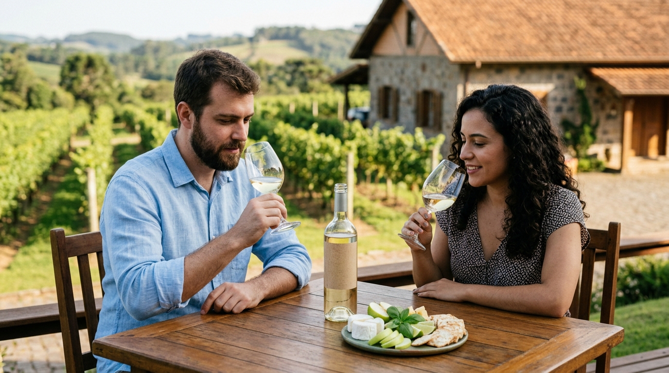 Ilustração: Desvendando a Uva Sauvignon Blanc: Características Essenciais - Sauvignon Blanc Brasileiro para Iniciantes: Guia Completo de Aromas e Harmonização 2026