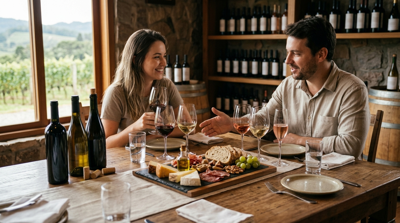 Ilustração: Harmonizando Vinhos da Serra Catarinense: Dicas Práticas para Iniciantes - Serra Catarinense: Guia Definitivo dos Vinhos Brasileiros de Montanha para Iniciantes em 2026