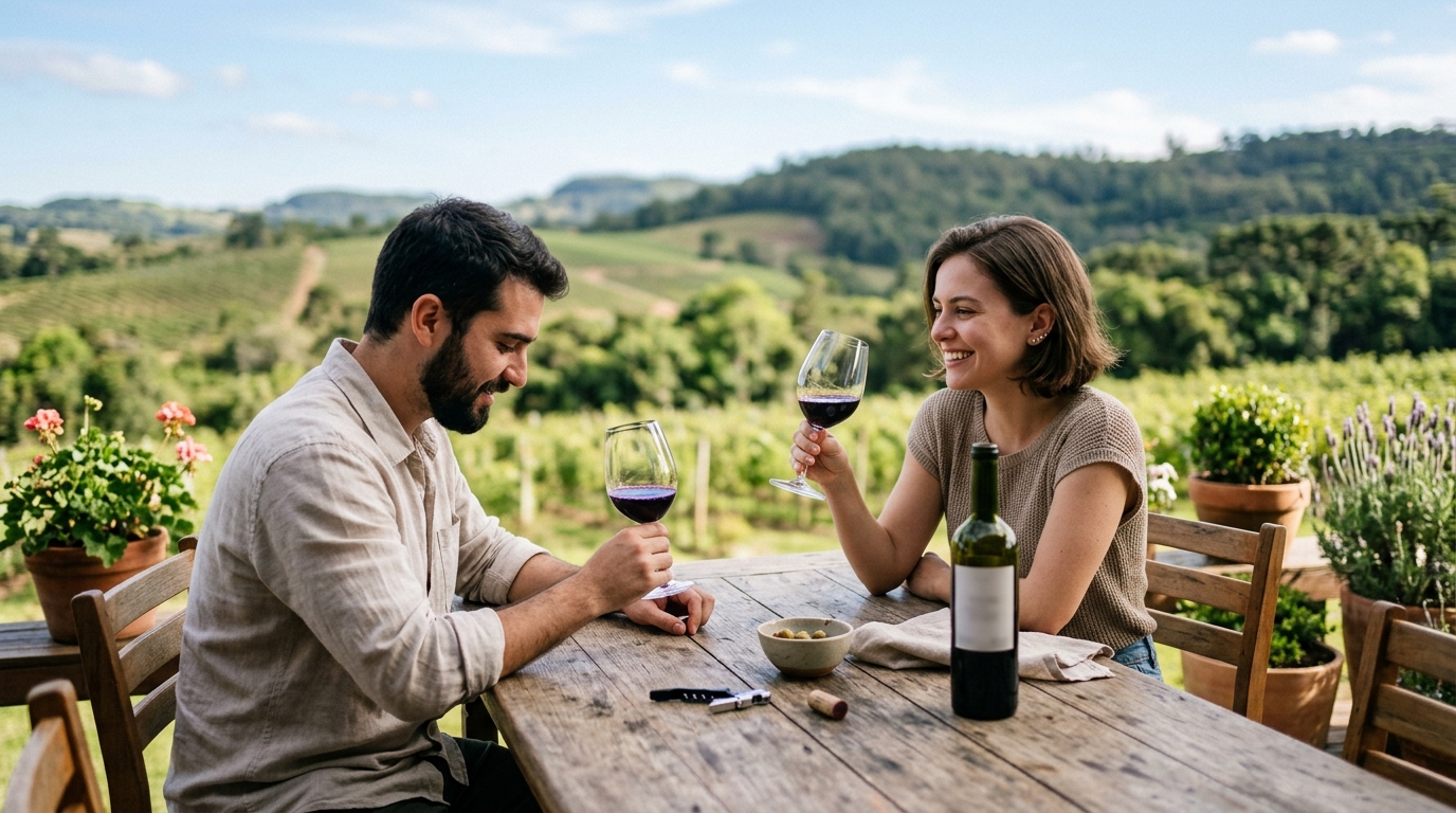 Imagem de capa: Syrah Brasileiro para Iniciantes: Descubra Rótulos e Harmonizações em 2026