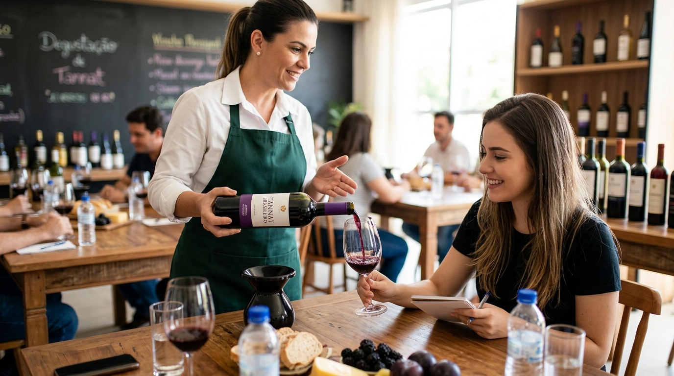Ilustração: Por Que o Tannat Brasileiro é Perfeito para Iniciantes em 2026? - Tannat Brasileiro para Iniciantes em 2026: Guia Completo da Uva Robusta Nacional