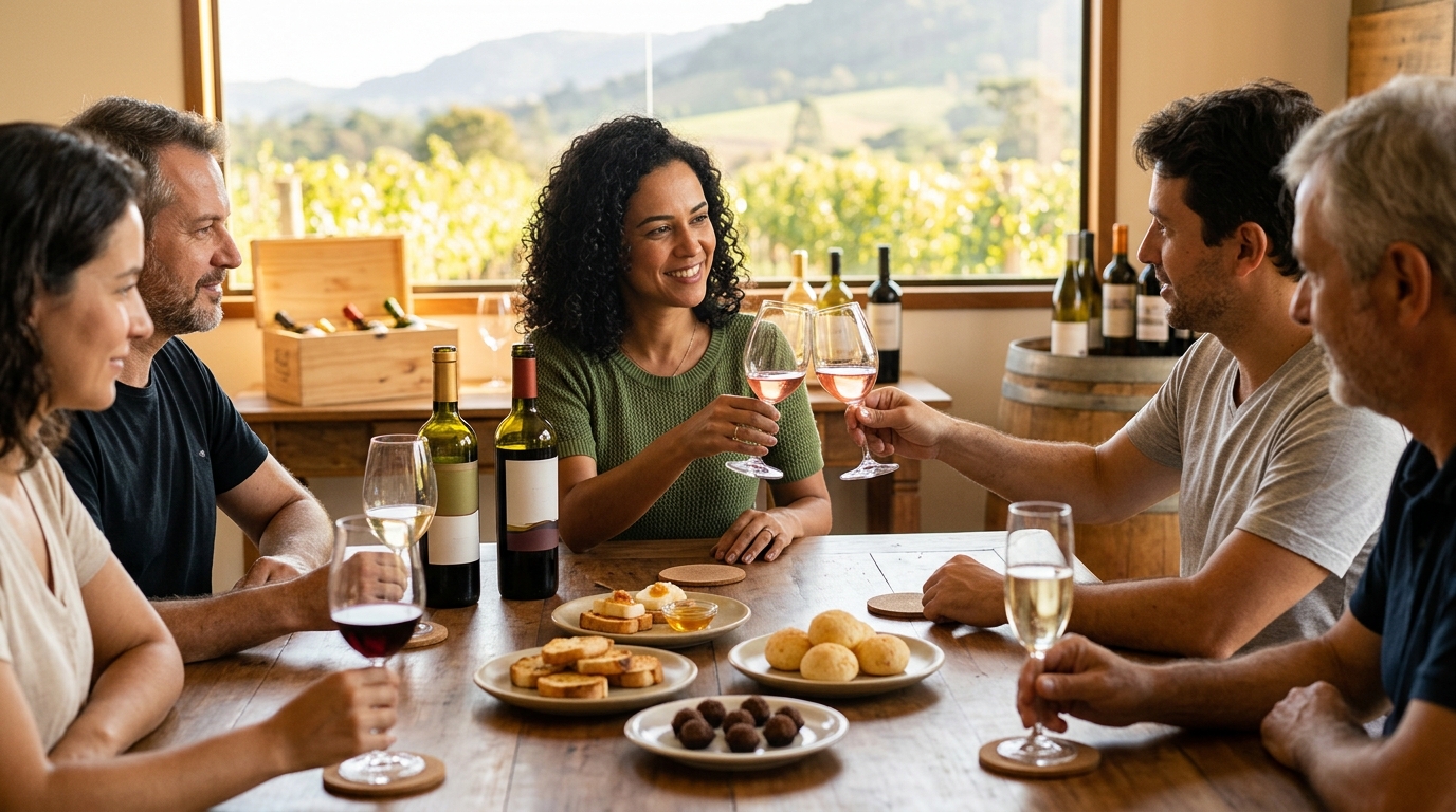 Ilustração: Harmonização Descomplicada: Combinando Vinhos do Sertão com a Culinária - Vale do São Francisco: Guia Definitivo dos Vinhos Brasileiros do Sertão para Iniciantes em 2026