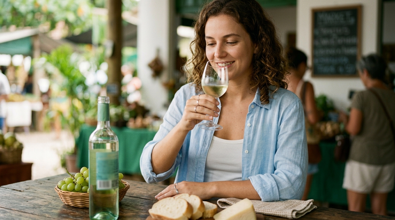 Ilustração: O Que é Vinho Verde (no Brasil)? Desmistificando o Conceito - Vinho Verde Brasileiro 2026: Guia Essencial para Iniciantes no Frescor e Leveza Nacional