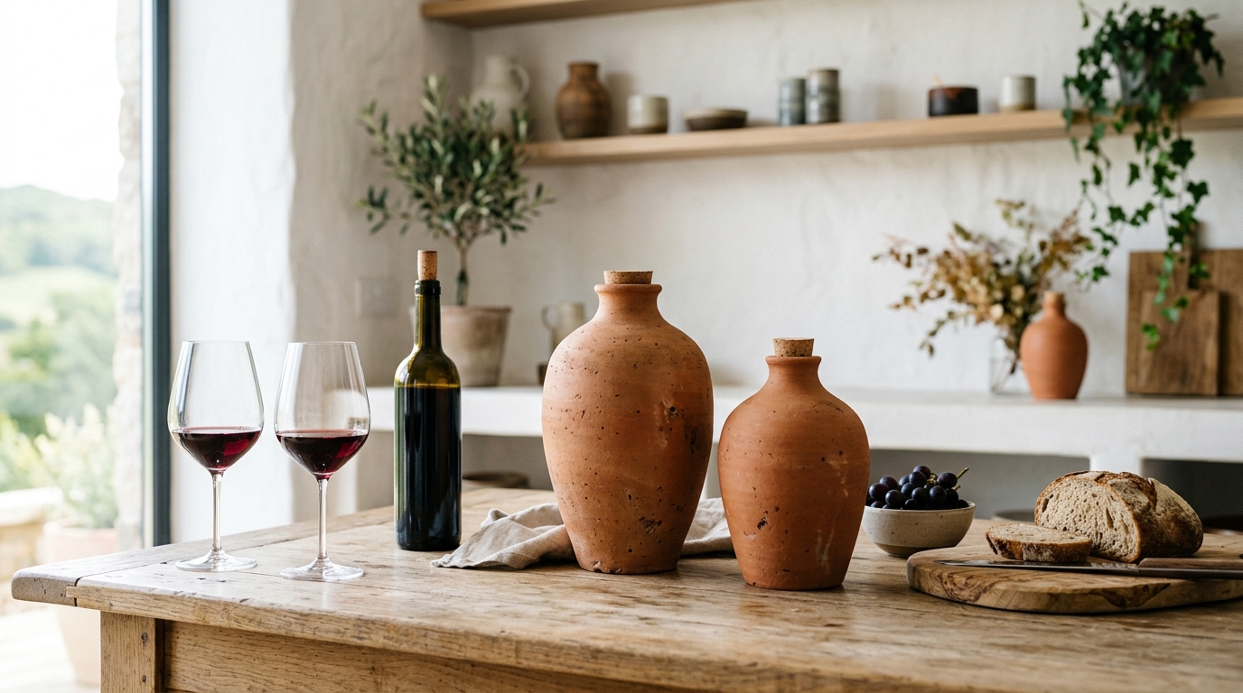 Imagem de capa: Vinhos Brasileiros em Ânforas 2026: O Guia Completo para Iniciantes na Arte Milenar da Vinificação Natural