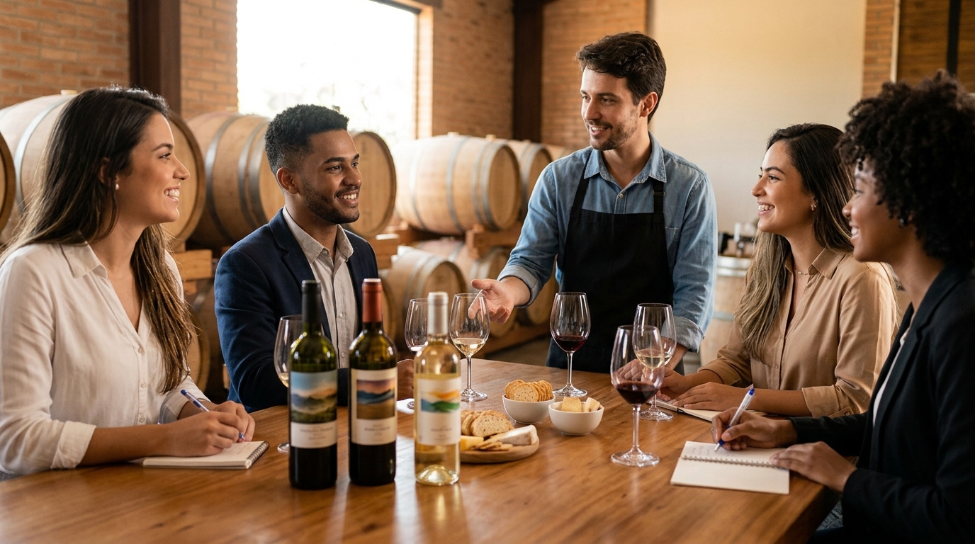 Ilustração: Vinhos Brasileiros no Centro das Atenções para Brunch em 2026 - Vinhos Brasileiros para Brunch em 2026: Rótulos Essenciais e Harmonizações Leves para Iniciantes