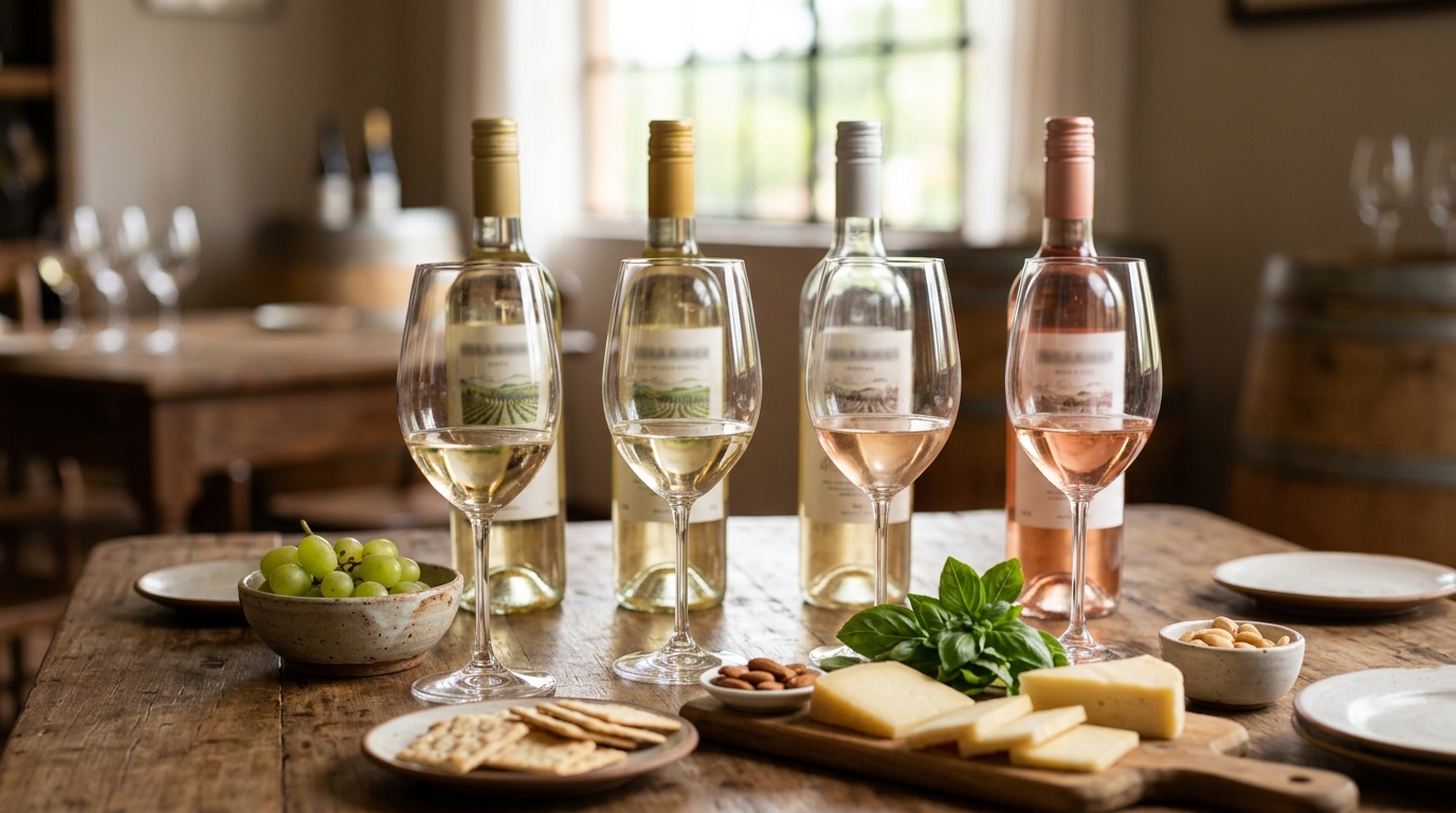 Ilustração: Vinhos Brancos e Rosés Nacionais: Opções Leves e Aromáticas para o Brunch - Vinhos Brasileiros para Brunch em 2026: Rótulos Essenciais e Harmonizações Leves para Iniciantes
