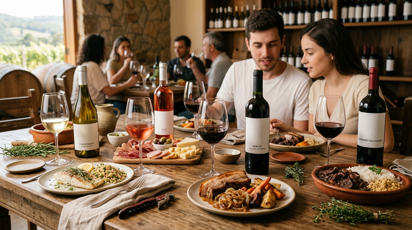 Ilustração: Princípios Essenciais da Harmonização para Iniciantes - Vinhos Brasileiros e Culinária Oriental: Harmonização Descomplicada para Iniciantes em 2026