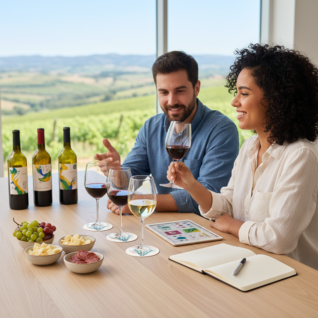 Ilustração: Vinhos Brasileiros que Você Precisa Experimentar: Nossas Sugestões para Começar - Vinhos Brasileiros para Iniciantes: Seu Guia Completo para Degustar e Amar Sem Complicações