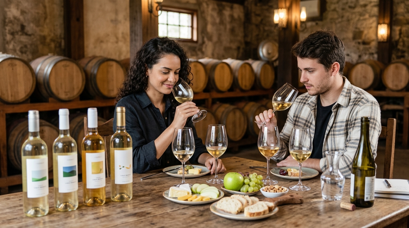 Ilustração: Vinhos Brancos Brasileiros Leves para o Verão 2026 - Vinhos Brasileiros Leves e Refrescantes para o Verão 2026: Guia Completo para Iniciantes
