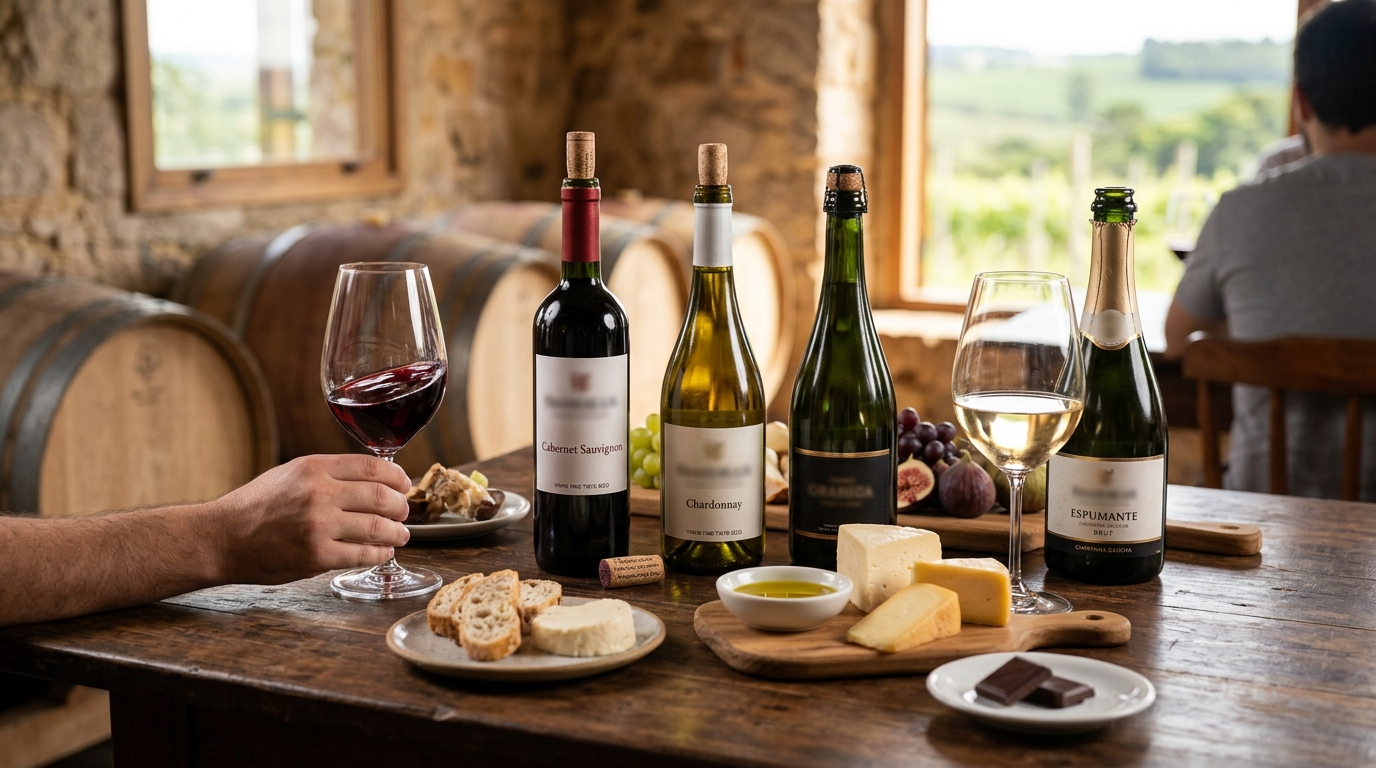 Ilustração: Recomendações de Vinhos Brasileiros para Iniciantes em 2026 - Vinhos Brasileiros no Supermercado 2026: Guia Essencial para Iniciantes