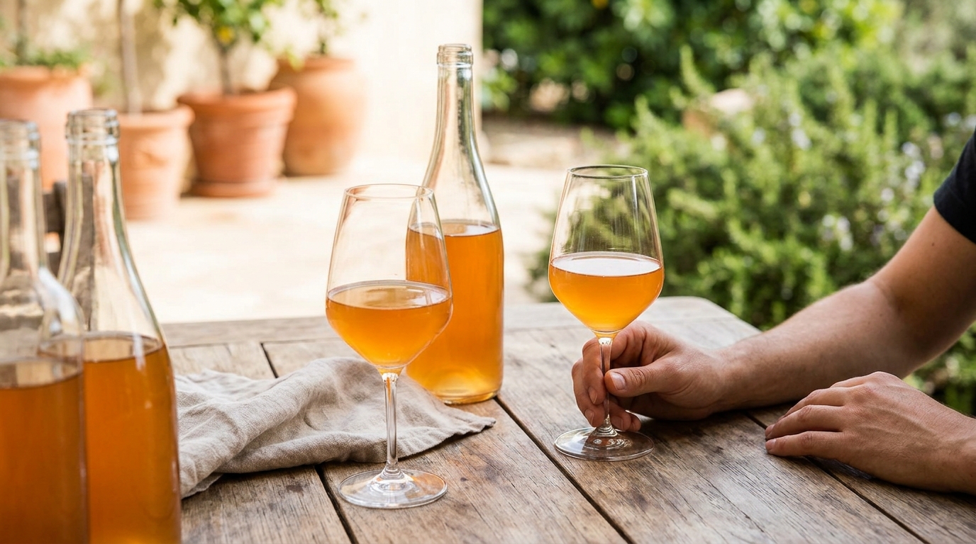 Imagem de capa: Vinhos Laranjas Brasileiros em 2026: Guia Completo para Iniciantes Desvendarem a Tendência Nacional