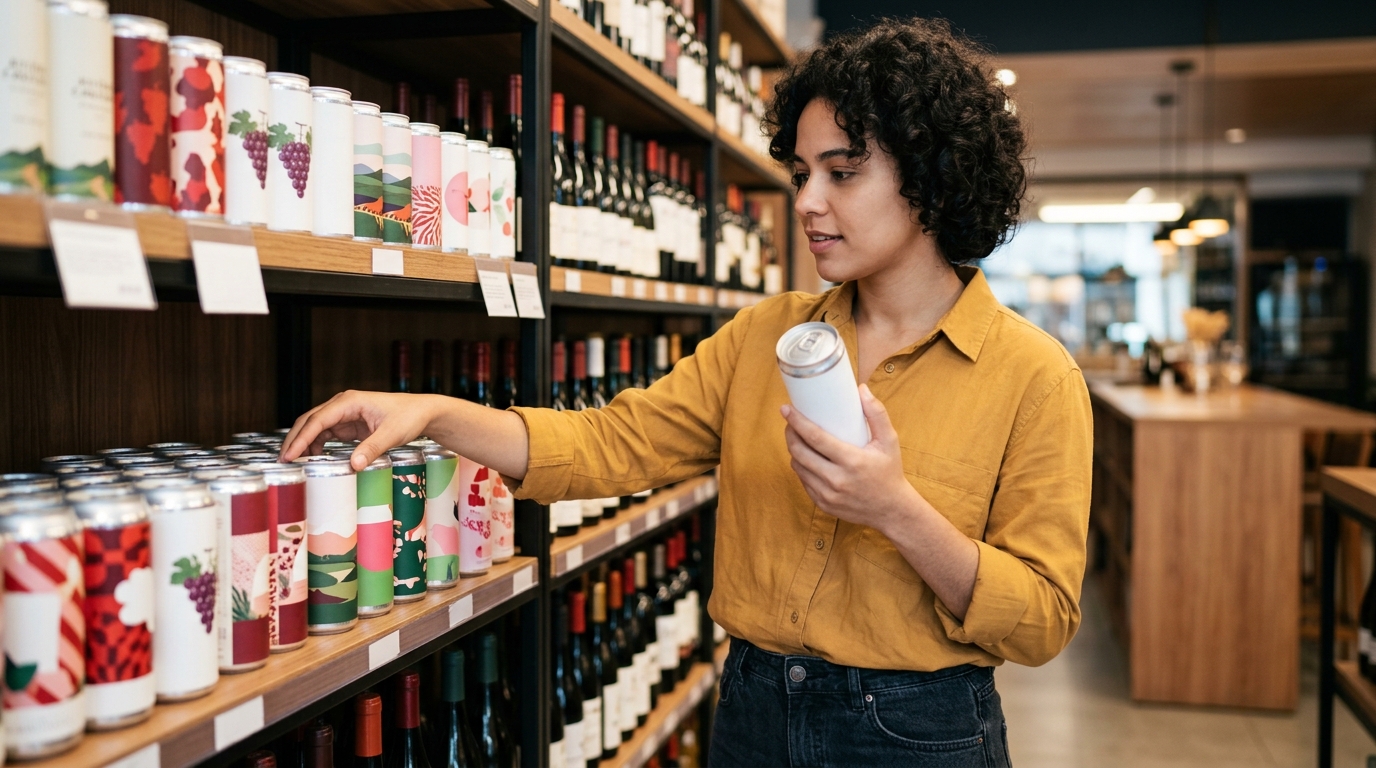 Ilustração: Como Escolher o Vinho em Lata Brasileiro Ideal em 2026: Guia Completo - Vinhos em Lata Brasileiros para Iniciantes: Praticidade e Sabor em 2026