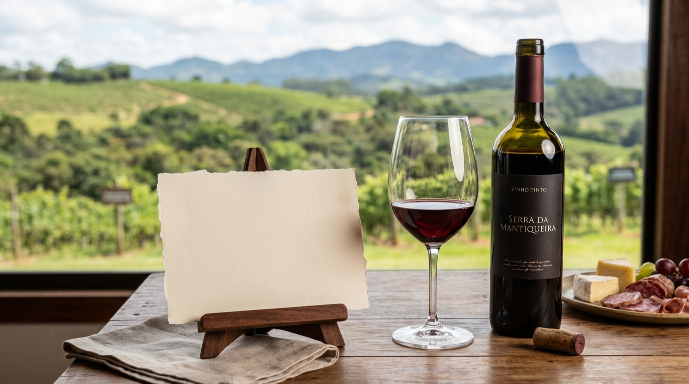 Ilustração: Vinhos da Mantiqueira: Um Convite à Descoberta do Vinho Nacional em 2026 - Vinhos da Mantiqueira de Minas Gerais para Iniciantes: Guia Essencial 2026