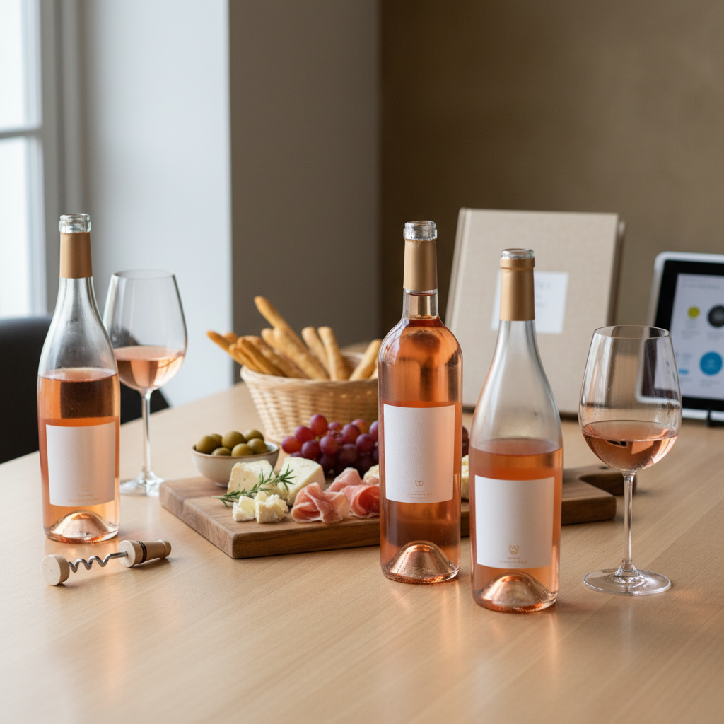 Ilustração: Melhores Vinhos Rosés Brasileiros para Experimentar em 2026: Nossas Recomendações - Vinhos Rosés Brasileiros para Iniciantes: Guia Definitivo de Escolha e Harmonização em 2026