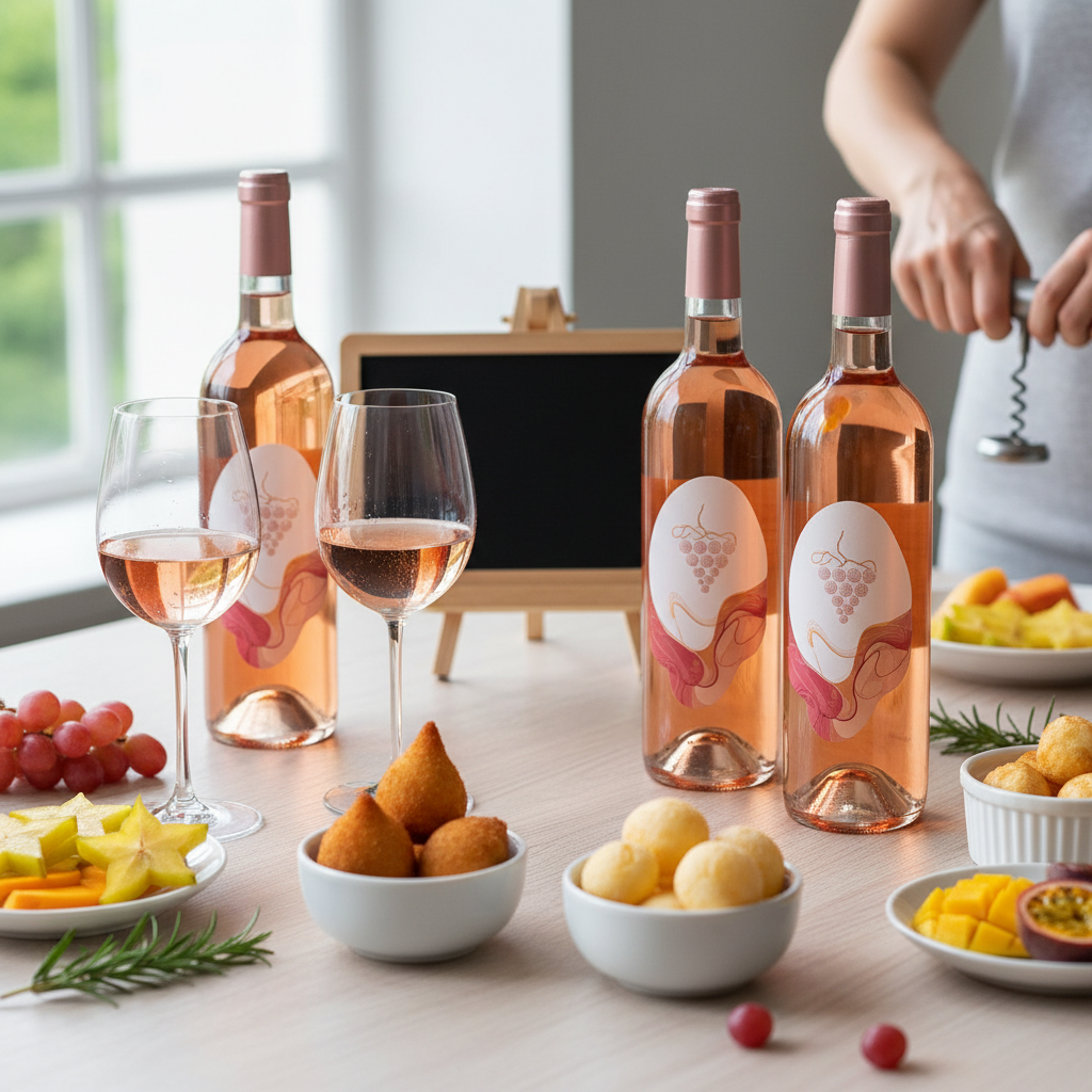 Ilustração: Os Melhores Vinhos Rosés Brasileiros Para Iniciantes em 2026 - Vinhos Rosés Brasileiros para Iniciantes: Guia Completo de Escolha e Harmonização em 2026