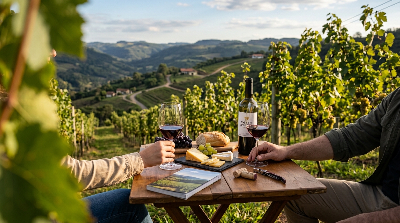 Ilustração: O Terroir Exclusivo da Serra Catarinense: Altitude e Clima em Foco - Vinhos da Serra Catarinense para Iniciantes: Guia Completo dos Terroirs de Altitude em 2026