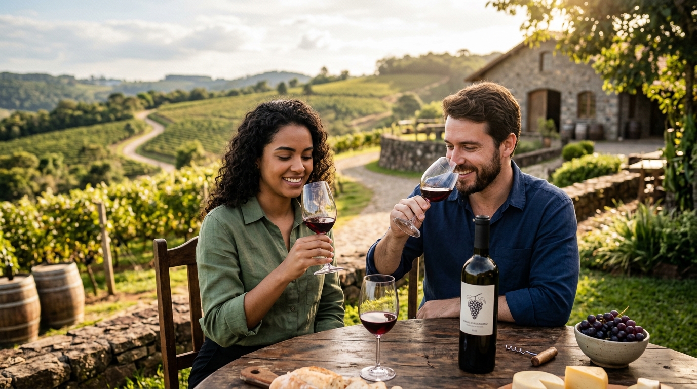 Ilustração: Roteiro das Melhores Vinícolas da Serra Catarinense para Iniciantes em 2026 - Vinhos da Serra Catarinense para Iniciantes: Guia Completo dos Terroirs de Altitude em 2026
