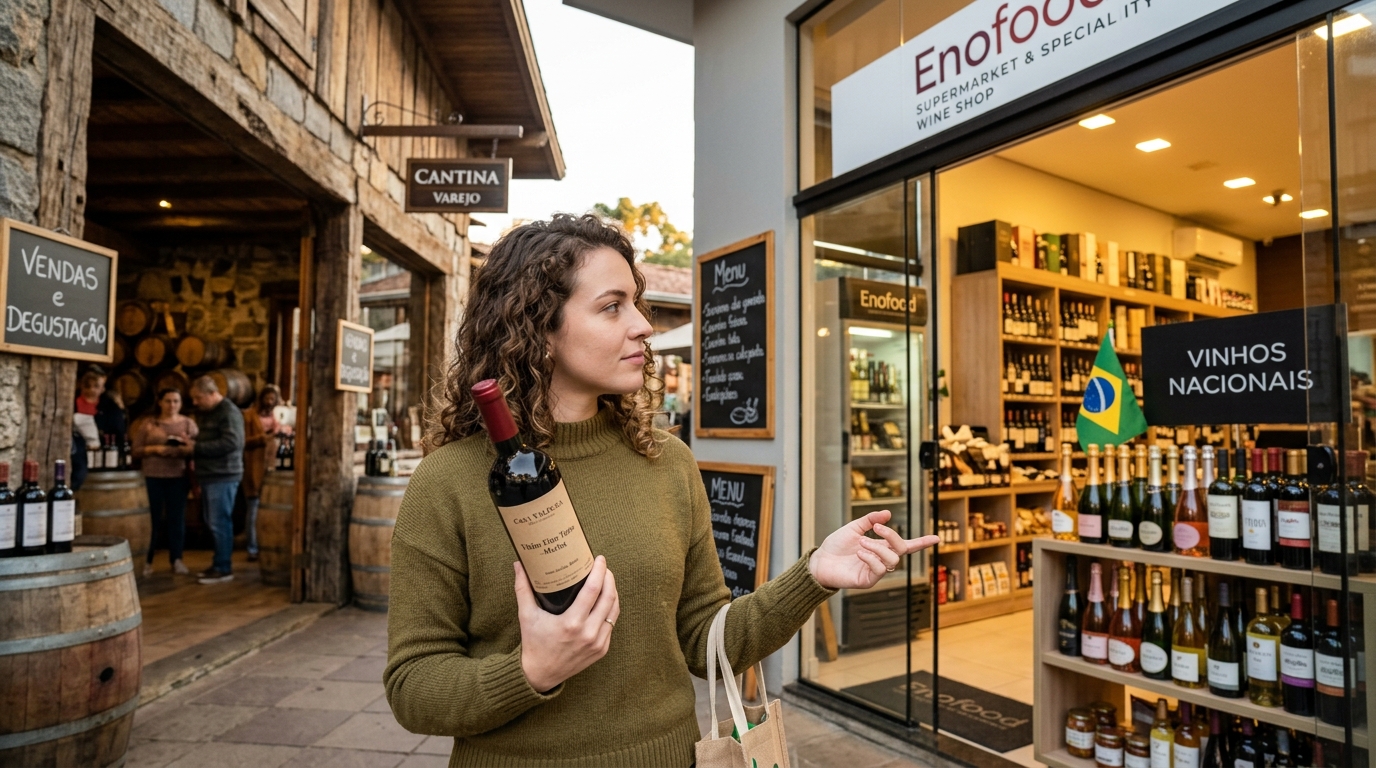 Ilustração: Como Escolher e Onde Comprar Suas Primeiras Joias Nacionais de Terroirs Inusitados em 2026 - Vinhos de Terroirs Inusitados do Brasil em 2026: Novas Joias Nacionais para Iniciantes
