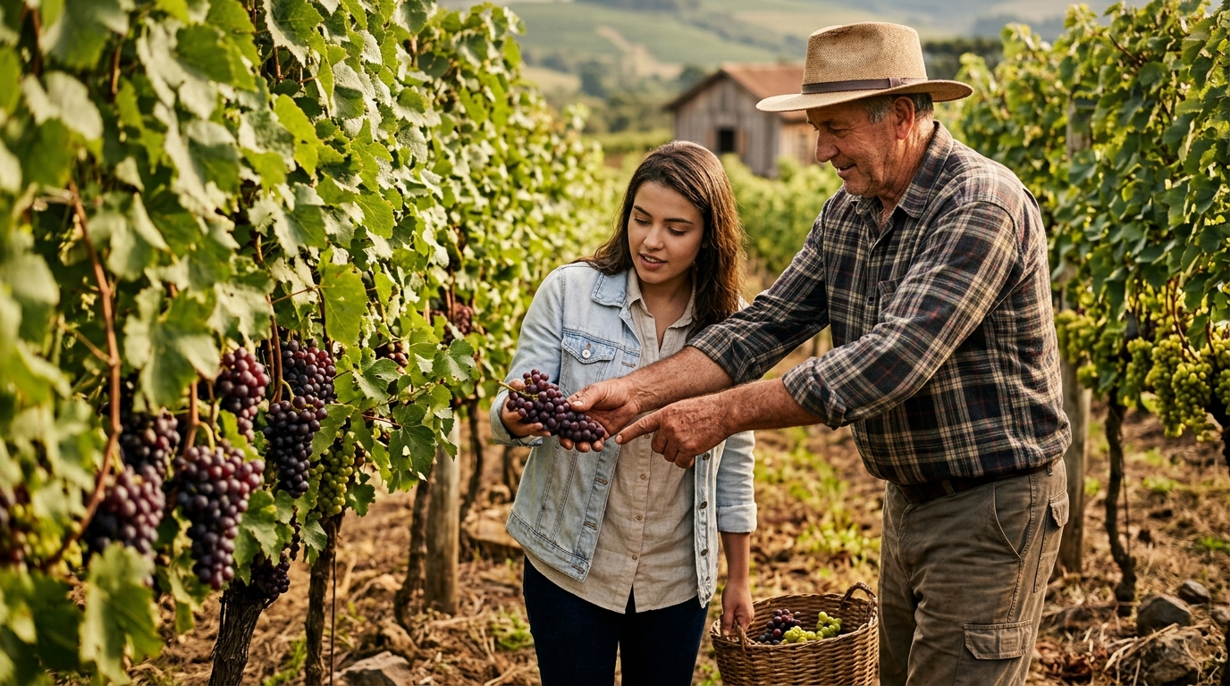 Ilustração: Onde Nascem os Melhores: Regiões Produtoras de Vinho Isabel e Niágara no Brasil em 2026 - Vinhos com Uva Isabel e Niágara em 2026: O Guia Completo do Sabor Brasileiro para Iniciantes