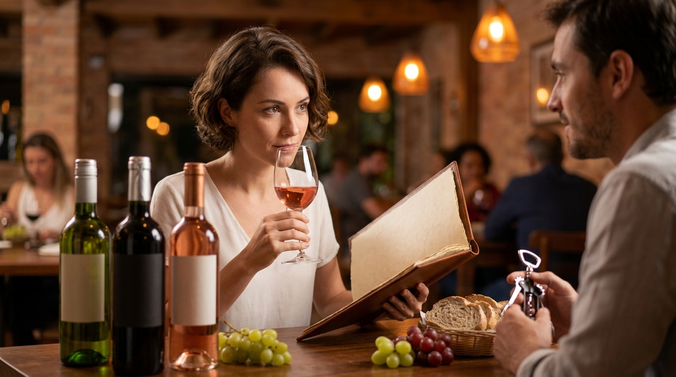 Ilustração: Como Escolher e Servir seu Vinho Isabel ou Niágara: Guia Prático para Iniciantes - Vinhos com Uva Isabel e Niágara em 2026: O Guia Completo do Sabor Brasileiro para Iniciantes